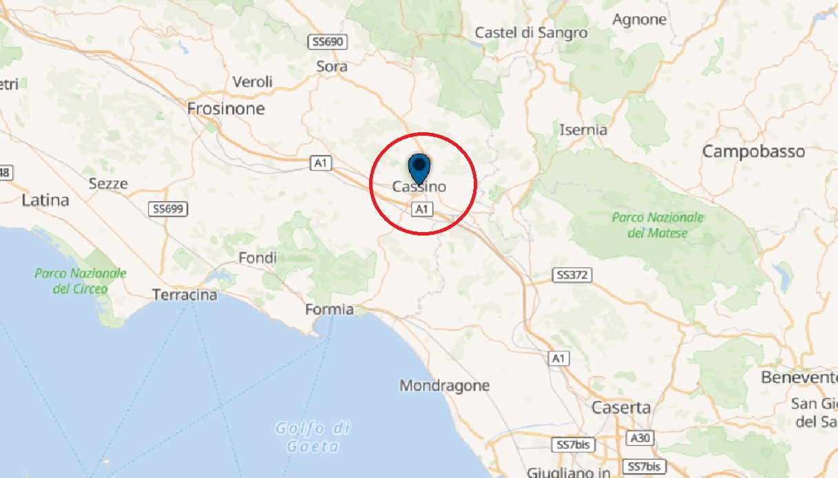 Cartina di Cassino