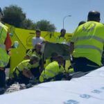Moto accidentée sur la M-40 : chute et collision mortelle