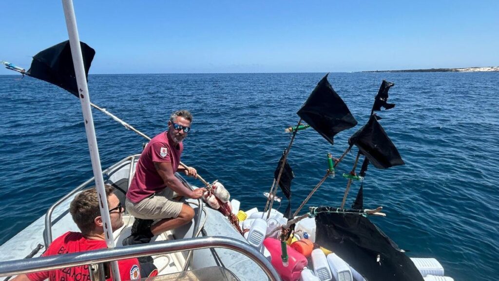 Palangre retrouvé au large des côtes de Lanzarote