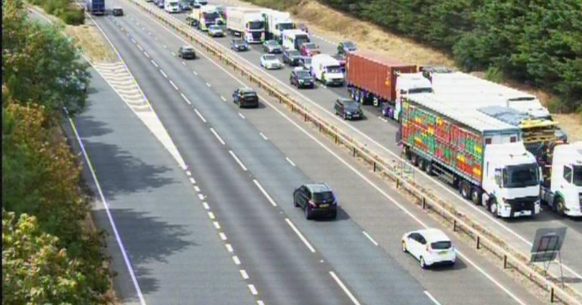Retards sur l'A14 : fermetures de voies à Kentford !