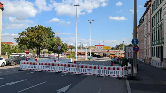 Schmidtstedter Knoten à Erfurt complètement bloqué Schmidtstedter Knoten à Erfurt complètement bloqué
