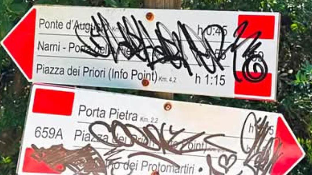 Vandalisme sur la piste cyclable des Gorges du Nera