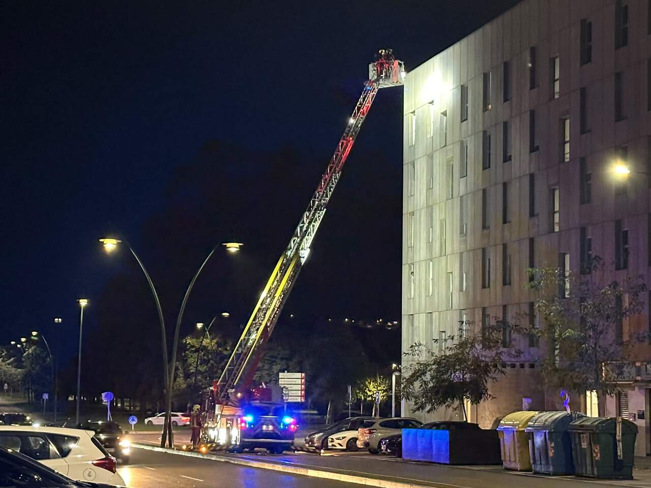 Intervention des pompiers de León