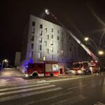 Intervention des pompiers pour une cheminée à Joaquín González Vecín à León
