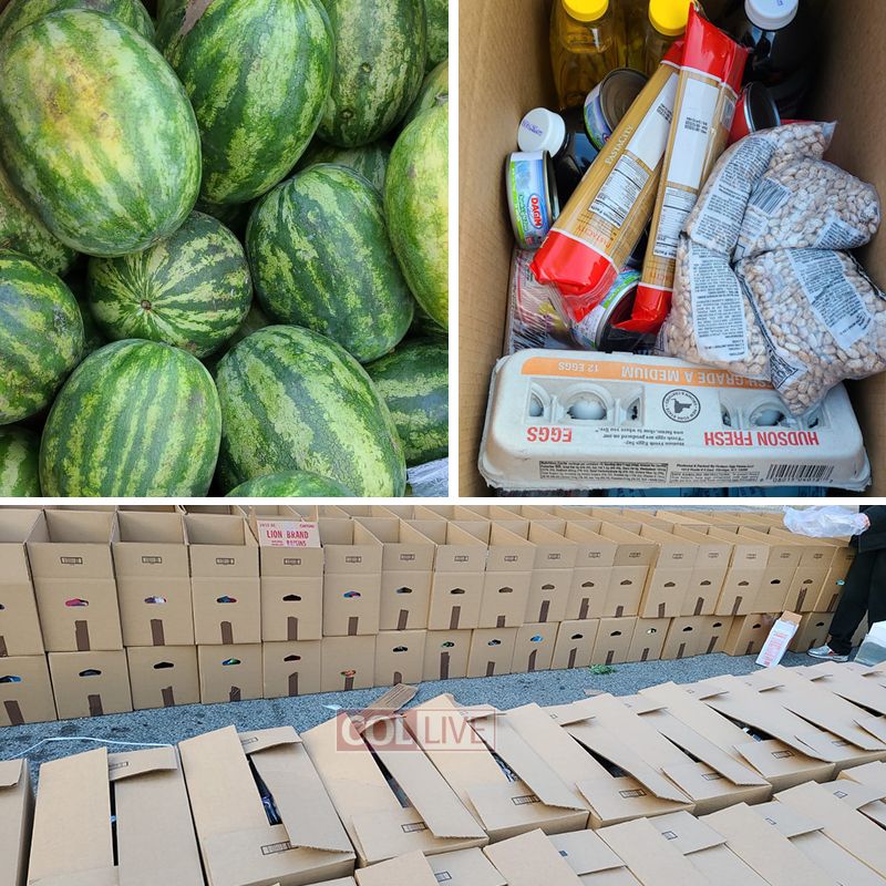 Chamah Distribuera de la Nourriture à Crown Heights