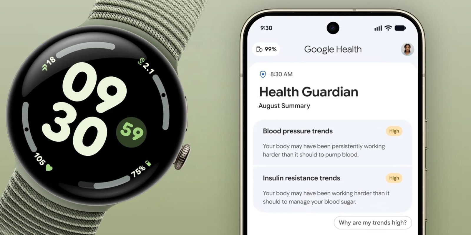 Pixel Watch Health Guardian