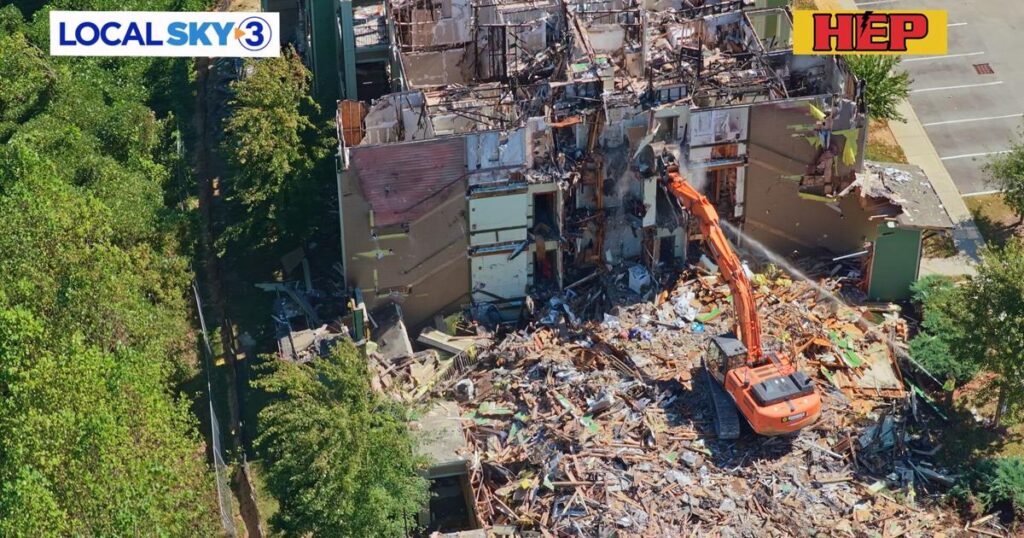 Démolition imminente d'un immeuble Hixson endommagé par un incendie en juillet
