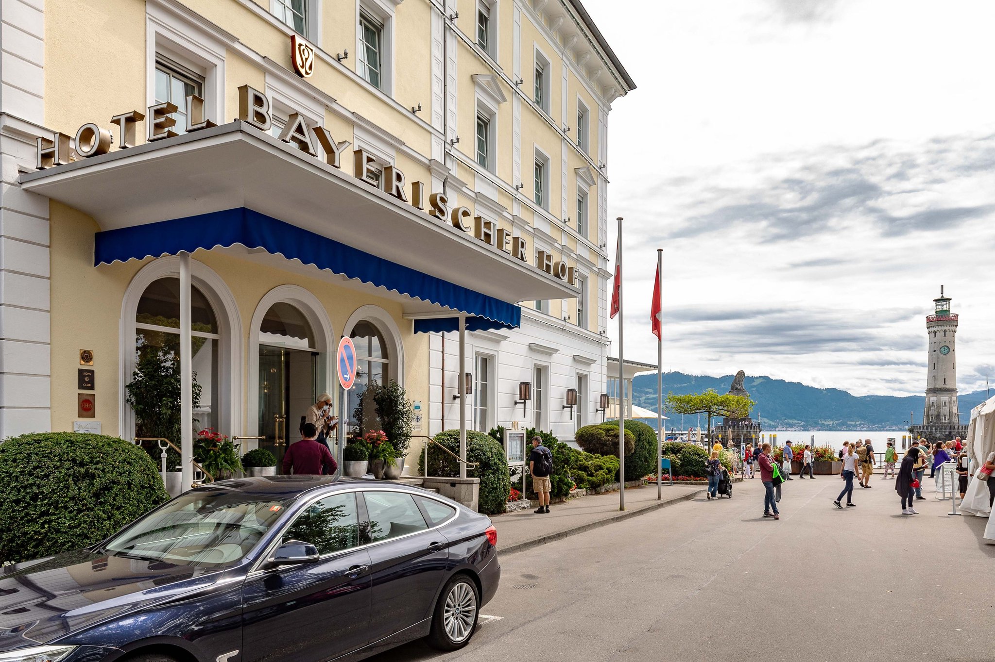 Der Bayerische Hof und das Hotel Seegarten/Reutemann, deux hôtels historiques à Lindau.