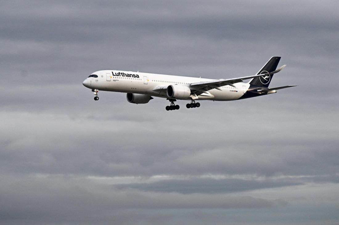 Une Lufthansa-Machine du type A-350.