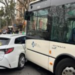 Cas rejeté contre le conducteur de l'EMT ayant percuté un taxi à Palma