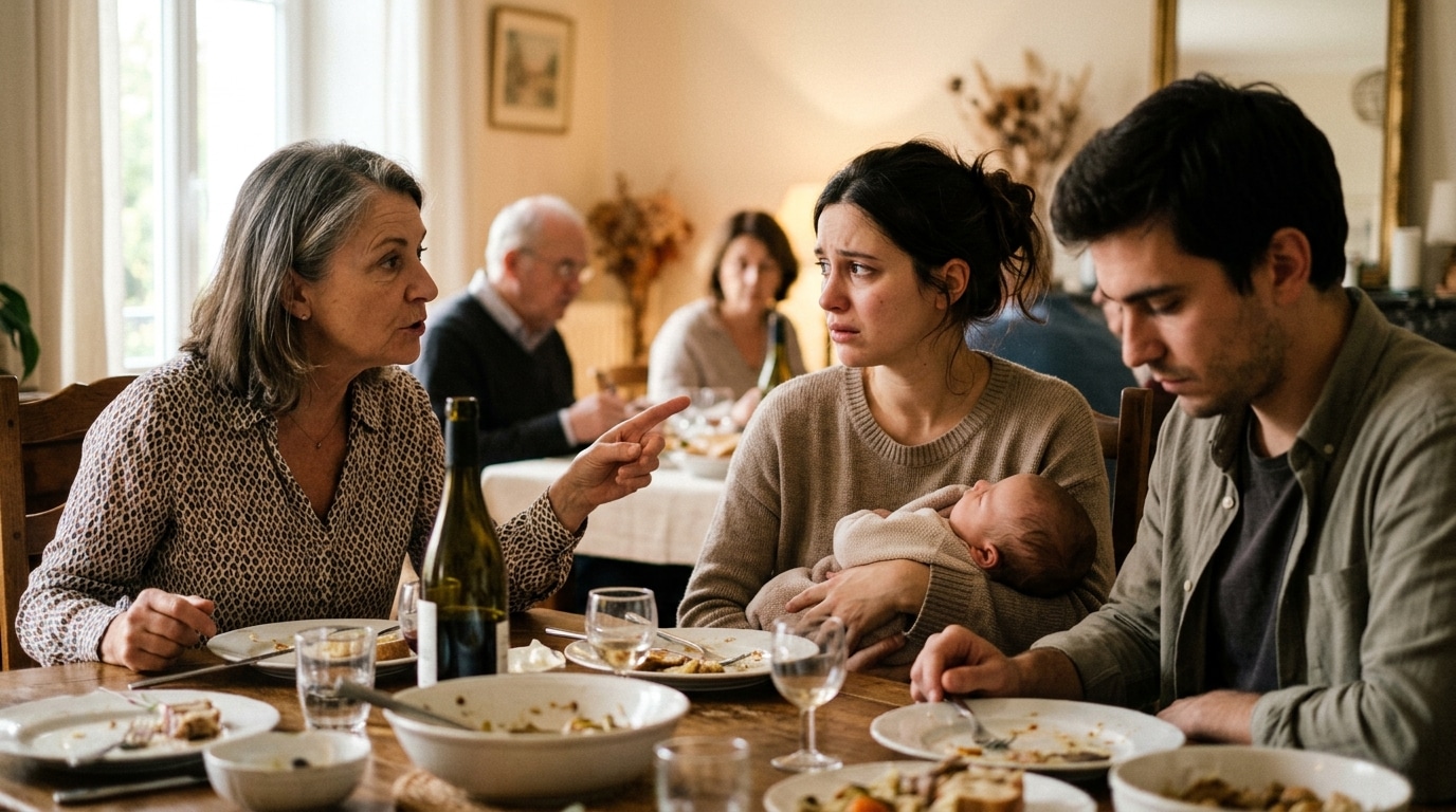 La douleur d'une jeune maman : entre les conseils de belle-mère et l'absence de soutien de son partenaire