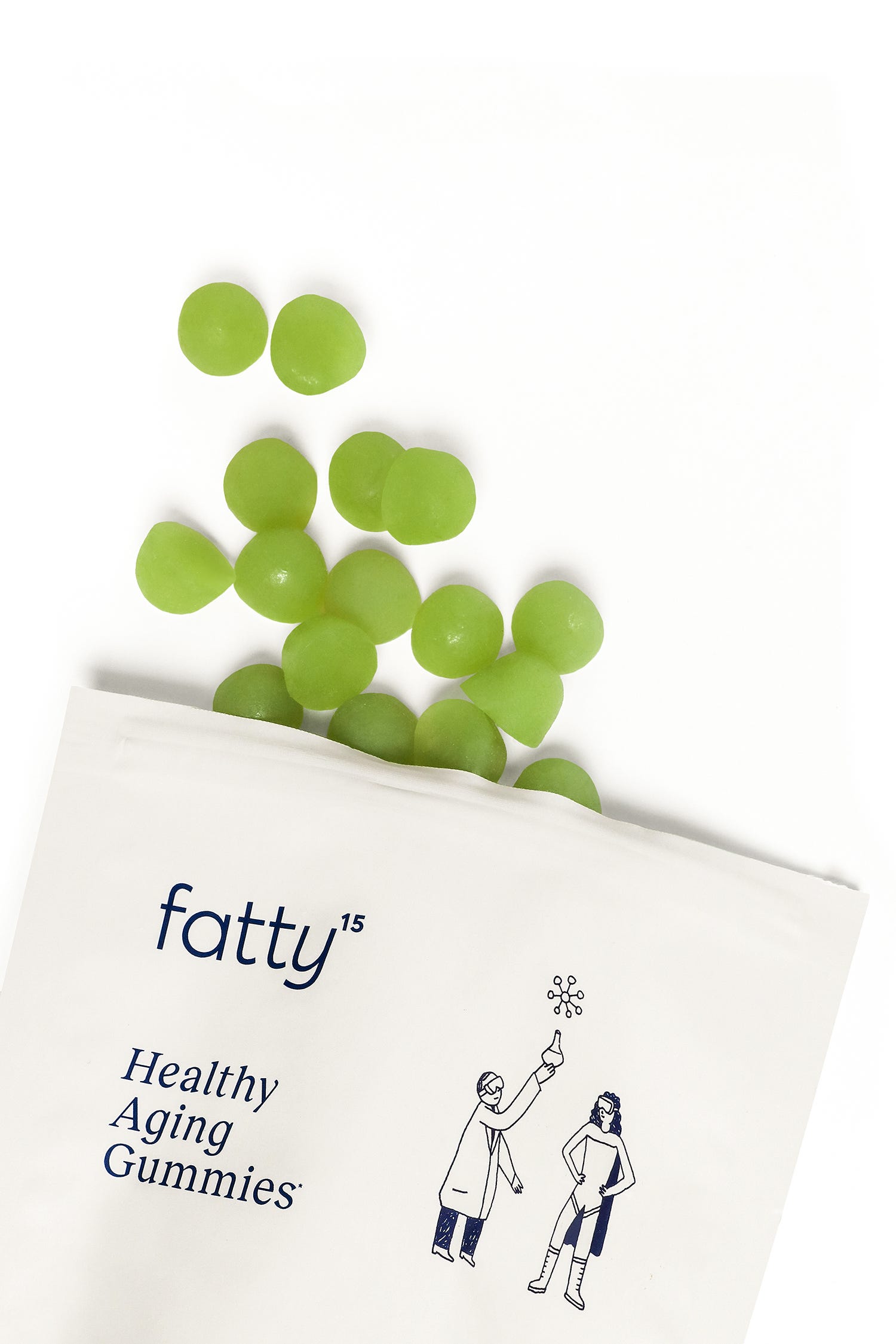 Les nouvelles Healthy Aging Gummies de Fatty15 livrent le nutriment breveté C15:0 dans un format de gomme sans sucre, adapté aux vegans.