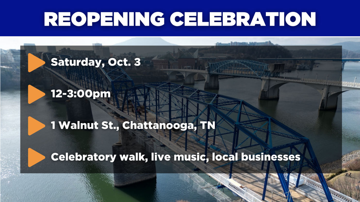 Célébration de la réouverture du Walnut Street Bridge