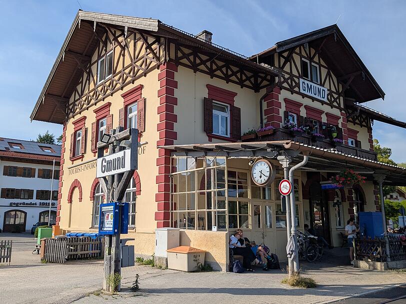 Der Bahnhof in Gmund.